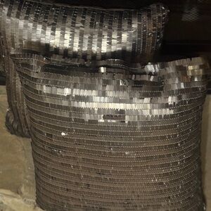 Shimmering Sequin Throw Pillows 11x11